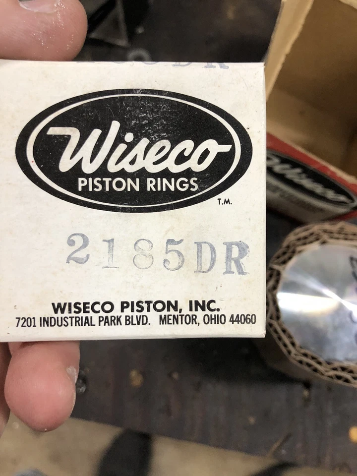Honda Cr125r 1980 Elsinore Std Bore Weisco pistón y anillos kit CR 125 Foto 4 de 4
