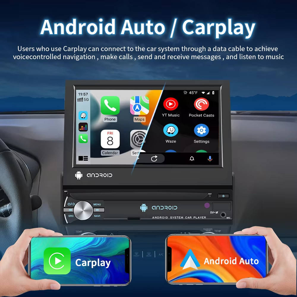 Autoradio 7'' 1 Din Bluetooth Auto Radio Stereo Usb/fm/aux Mp5 Player - Miniatura 5