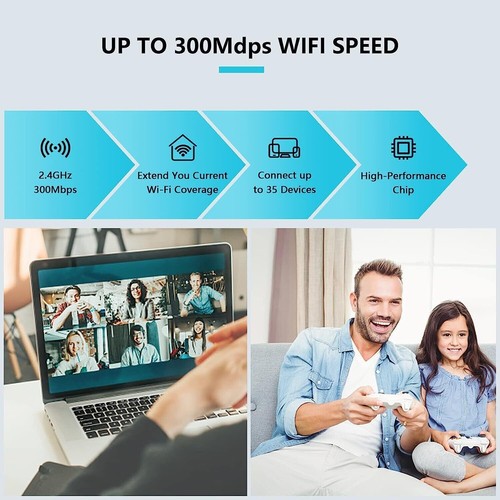 WiFi Range Extender Repeater Wireless Verstärker Router Signal Booster bis zu 8000 - Bild 7 von 12