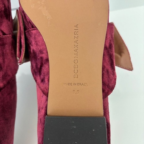 BCBGMAXAZRIA Prely Mary Jane Pointed Toe Flat In Bordeaux - Foto 8 di 14