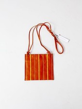 Coccinelle mini borsa o pochette borsa a tracolla in pelle arancione