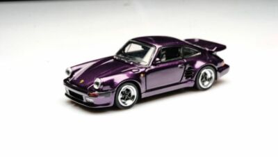Master 1/64 930 911 Turbo Black Bird Open Cover Diecast Models Toys Car