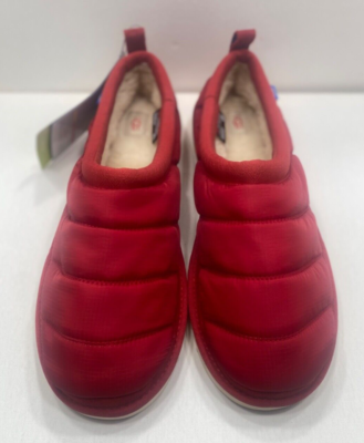 UGG TASMAN LTA RED POLYESTER PUFF/ WOOL SLIPPERS SHOES MEN  display picture 3