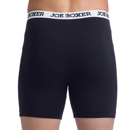 Joe Boxer Men's Boxer Briefs 4-pack, Black, XXL, 100% Cotton - Picture 7 of 14