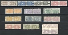 Italy 1914-22 Parcel Post Sc# Q7-Q19 Mint Very Fine Original Gum Hinged