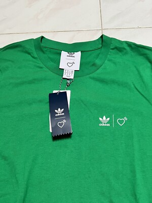 Adidas x Human Made Green T-Shirt Adult Gears for Futuristic