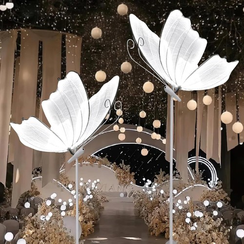 Lámpara de pie luminosa mariposa decoración boda fiesta accesorios varios tamaños - Imagen 19 de 21