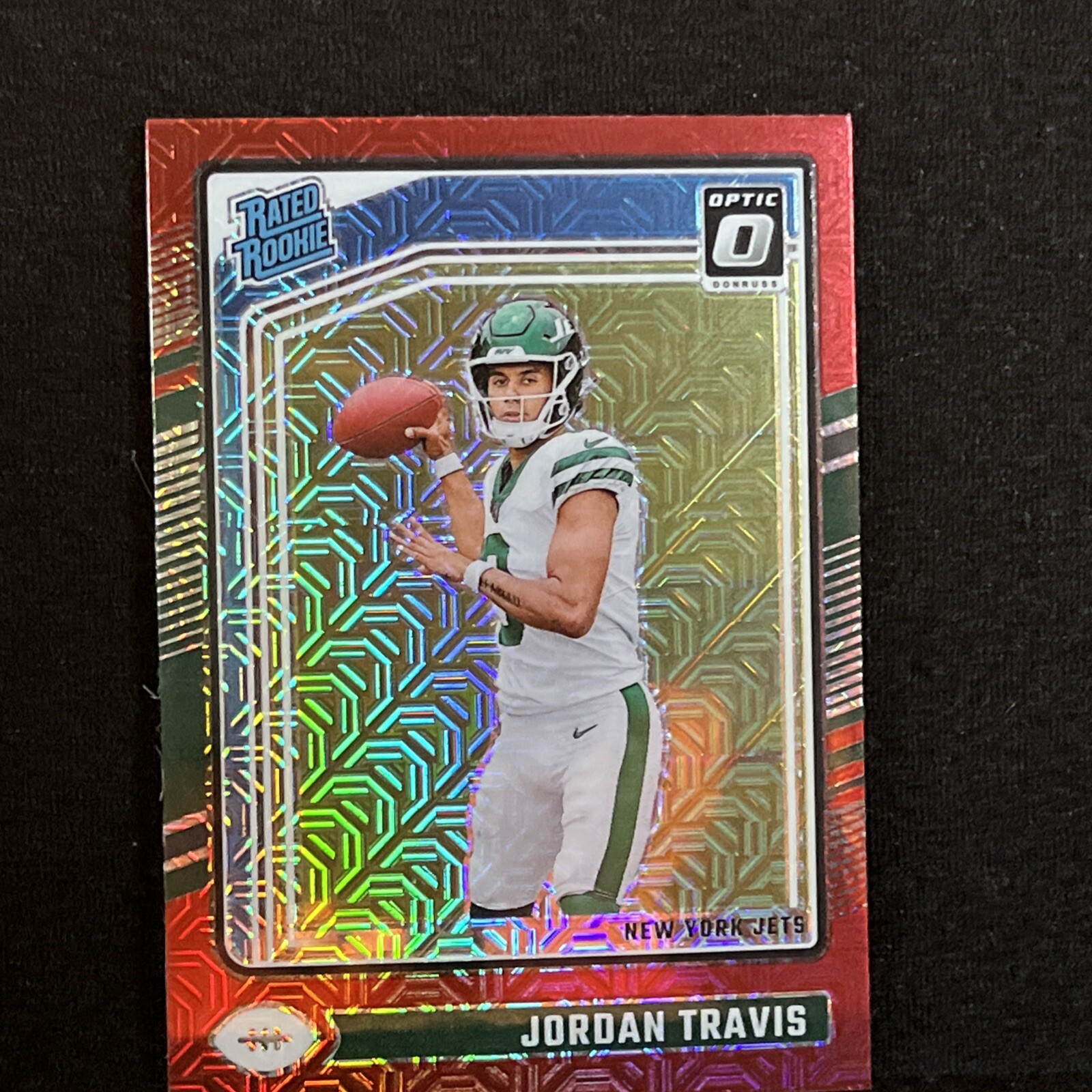 🔥💎📈 2024 Donruss Optic #260 Jordan Travis Red Mojo