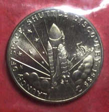 1988 $5 GEM Uncirculated US Space Shuttle Discovery! US Marshall Isles Coin! BIN