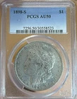 1898-S PCGS AU50 Morgan Silver Dollar