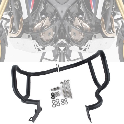 Engine Guard Crash Bar Steel Black Fit For Honda CRF1000L Africa Twin 2016-2018 - Picture 3 of 8