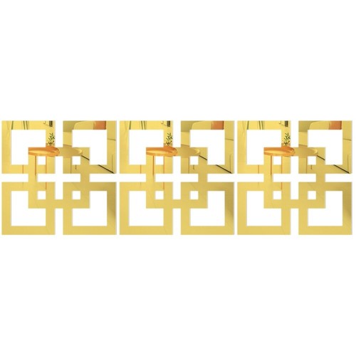 3 Pieces Self Adhesive Mirror Wall Decals Stickers Acrylic Decor eBay