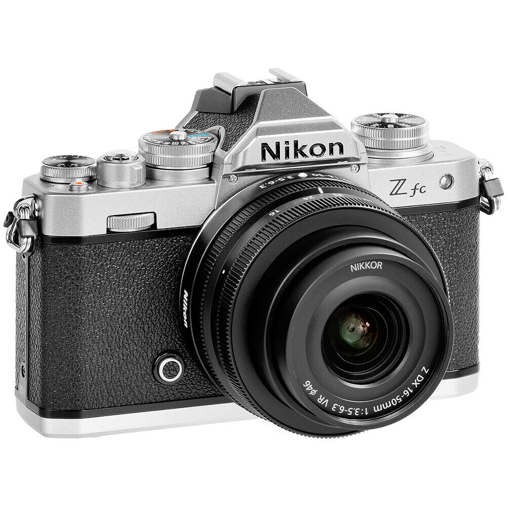 Nikon Z fc 20.9MP Mirrorless Interchangeable Lens Camera - Black (NIKKOR Z  DX 16-50mm f/3.5-6.3 VR Silver) for sale online