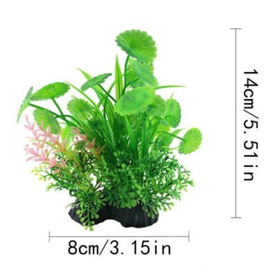 4 Stück Künstliche Aquariumpflanzen – Rote Meeresalgen, Ca. 32 Cm, Aus Kunststoff & Stein
