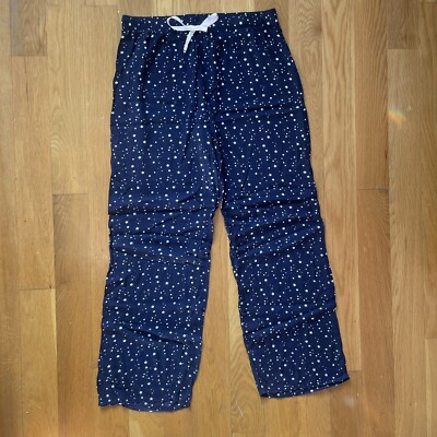 H&M Star Print Drawstring Loungewear Pants Small Excellent