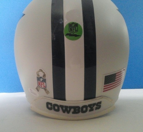 F/S NFL Authentic Throwback Dallas Cowboys Dak Prescott signed Helmet - Picture 3 of 7