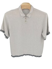 Obra Ni Juan Traditional Filipino Men's Size XL 3 Button Burlap Looking Shirt