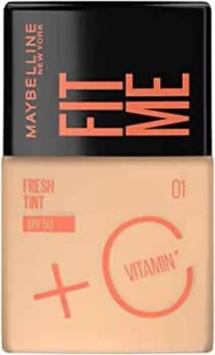 1 Pc X Maybelline New York Fit Me Fresh Tint Shade 01 With SPF 50 Free Shipping - Picture 3 of 4