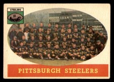 1958 Topps Football 116 Pittsburgh Steelers VG e2