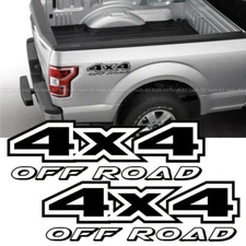 Black 4X4 Off Road Rear Trunk Side Fender Truck Decals Stickers Auto Accessories
