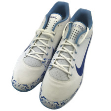 Mens Baseball Cleats Size 16 Air Max Air Clipper Flywire White / Blue US