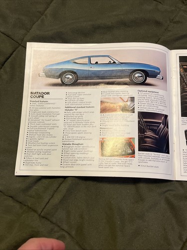 AMC Gremlin Hornet Javelin 1974 AMX Matador Ambassador Venta Folleto De Colección - Imagen 3 de 13