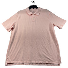 Goodfellow  Co Polo Shirt Mens Size XL Pink Short Sleeve 100 Cotton