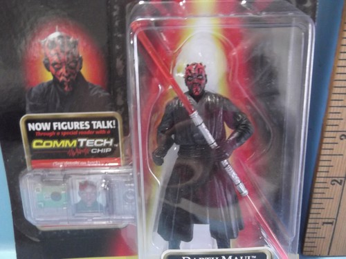 Star Wars Episode 1 Darth Maul Jedi Duel with Double-Bladed Lightsaber 1998 - Picture 4 of 11