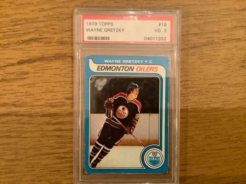 1979 TOPPS #18 WAYNE GRETZKY RC OILERS HOF PSA 3