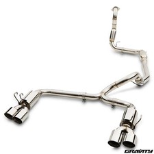 3" STAINLESS CAT BACK SPORT EXHAUST SYSTEM FOR HONDA CIVIC FK2 2.0 TYPE R 15-17