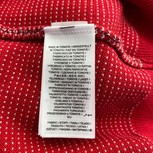 GANT Rojo Claro Textura Suéter de Cuello Redondo Jersey Talla XL - Imagen 5 de 11