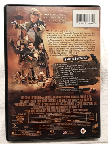 Resident Evil: Extinction (2008) Widescreen Special Edition DVD - Picture 2 of 6