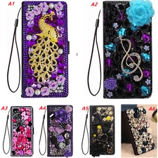 for Galaxy S25 S24 Ultra S25+ S25 Ultra Cases Bling Wallet Leather Phone Cover