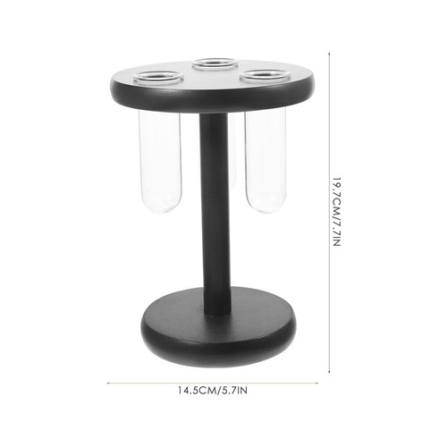 Kerzenständer Aus Glas Büro Schreibtisch-Terrarium Tischplatte Holz Pflanzer - Bild 3 von 12