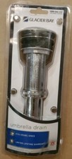 Glacier Bay 2 1/2" Brass Decorative Umbrella Drain in Chrome Mod: 1000048892
