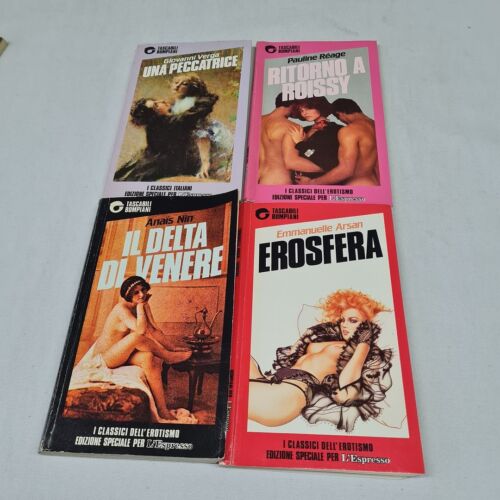(AA.VV) Lotto 4 volumi libri erotici   Bompiani titoli in foto - Photo 1/1