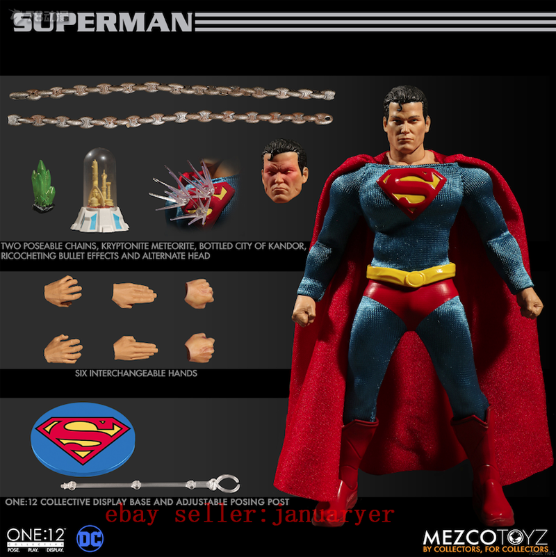 Perfect Mezco Toyz 1/12 DC Comics Classic Superman Action