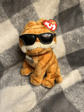 Ty 2004 COOL CAT GARFIELD with Sunglasses Beanie Baby - 7” NEW