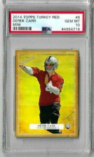 2014 Topps Turkey Red Derek Carr Mini PSA 10 RC