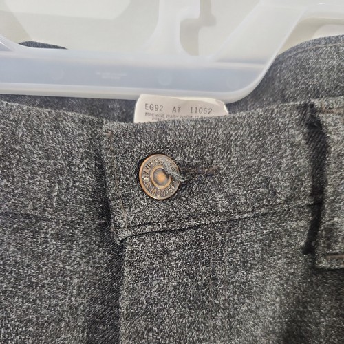 Vintage Levis Black Polyester Pants 36 30 Gold Tab 698M - Picture 3 of 10