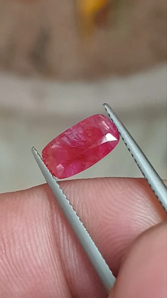 Natural Ruby 2 ct from Afghanistan yellowish pink - Image 4 of 4