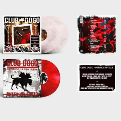 CLUB DOGO Penna Capitale (2025) 2 LP Clear & Red Vinyl Vorbestellung, 33 U/Min