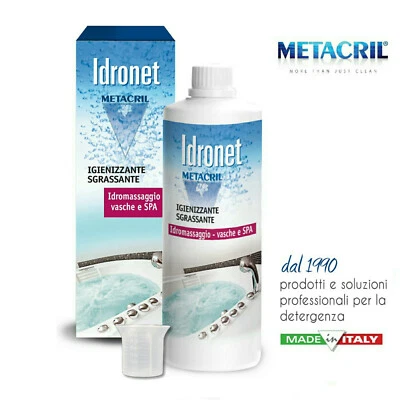 METACRIL IDRONET 500 ML +Dosatore- Igienizzante Sanificante x IDROMASSAGGIO e SPA
