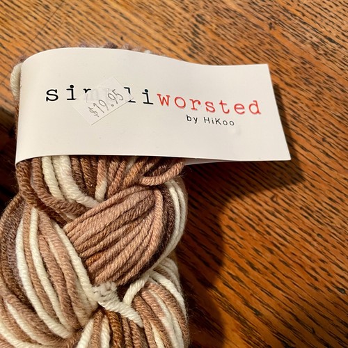 2 Simpliworsted by HiKoo Yarn Skeins 55% Merino Superwash Multicolor Brown Cream - Picture 2 of 4