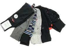 New Mens Perry Ellis Portfolio Performance Comfort Logo Crew Socks 6 Pair 7-12