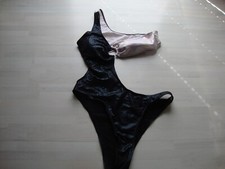 Glanz Schimmer Bikini Monokini Badeanzug Bademode Strand Gr. L 40 ungetragen