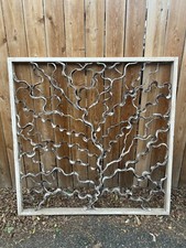 Two wooden "coral" wall art decor for living room by Nadeau