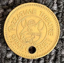 rare 1981 Chuck E Cheese California Pizza Time Theater 25¢ Arcade Game 25c Token