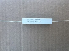 1 NOS  IRC PW 10  Resistor 3K Ohm  10W Watt Ceramic Power Wire wound 10%  3000 Ω