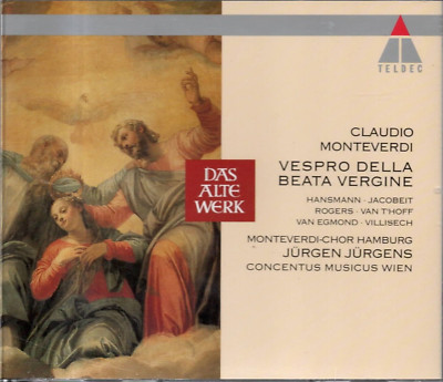 2 CDs Monteverdi VESPRO DELLA BEATA VERGINE Jürgen Jürgens  | sehr gut (C6096)